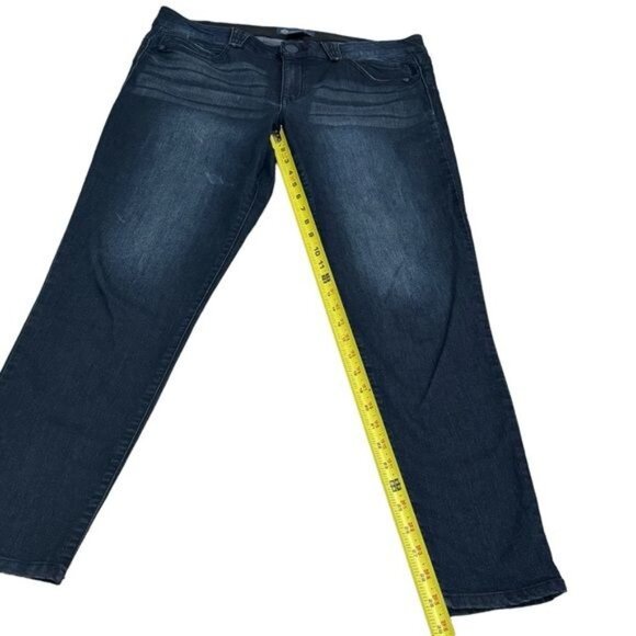 Democracy Ab Technology Dark Wash Skinny Jeans Stretch Comfort Women’s 16 - Picture 6 of 8